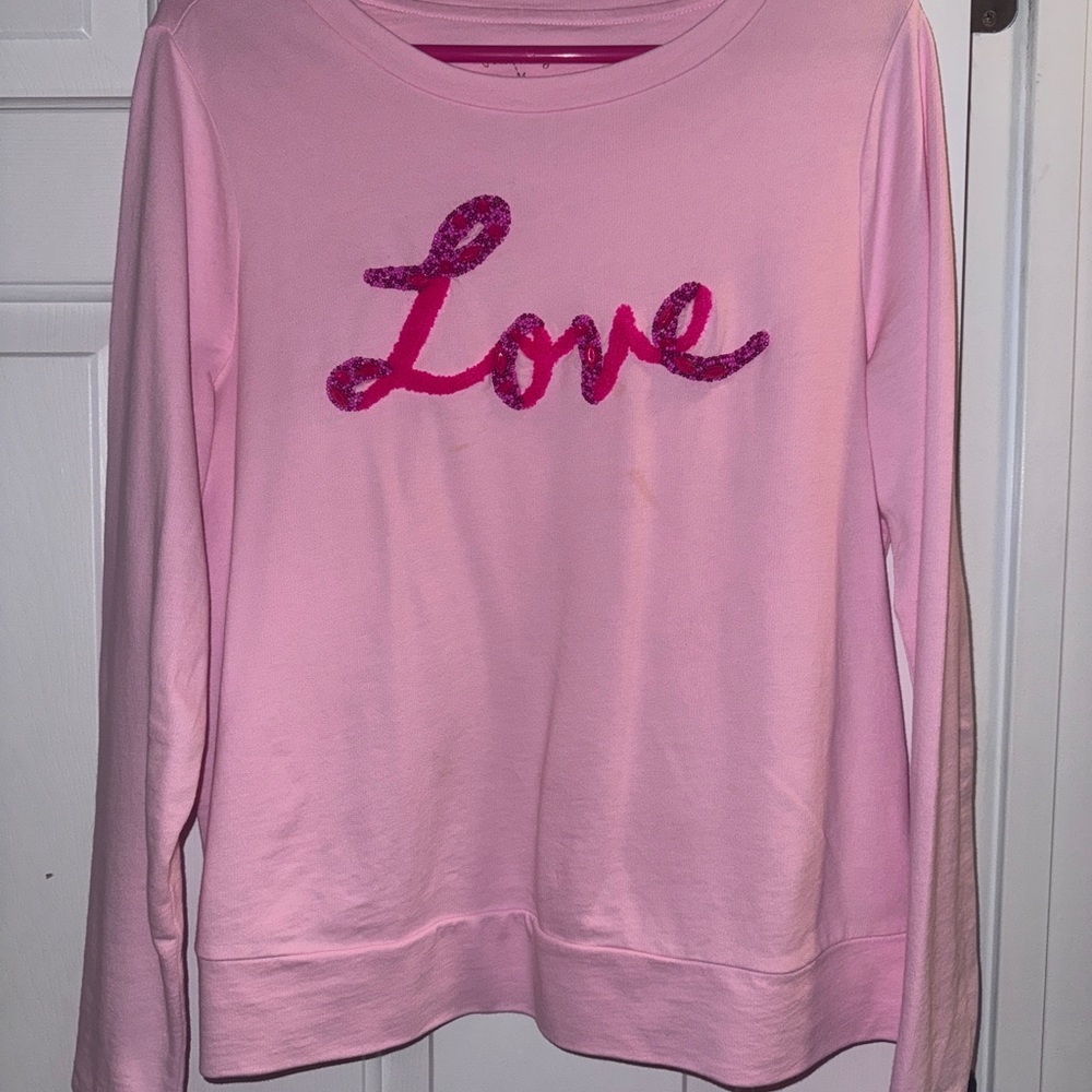 Lilly Pulitzer Pink Love Sweatshirt